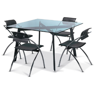 EU ET008 스퀘어 테이블 시리즈 철제 책상 재택근무 심플한 테이블